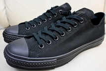 新品未使用 ビームス購入 CONVERSE コンバース ALL STAR オールスター J OX japan 日本製 BLACKMONOCHROME ブラック 黒 US9 27.5センチ_画像2