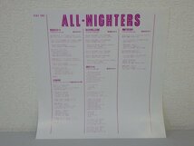 LP レコード 帯 ALL NIGHTERS オールナイターズ チュッとセンセーション 【E+】 E1816M_画像5