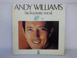 LP レコード ANDY WILLIAMS アンディ ウィリアムス HIS FASCINATE VOCAL BEST OF MOOD POOS 18 SERIES 1 【 E+ 】 E2257Z