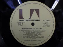 LP レコード SHIRLEY BASSEY シャーリー バッシー NOBODY DOES IT LIKE ME 【E-】 E3191M_画像4