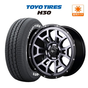 200系 ハイエース ホイール 4本セット MID ナイトロパワー H6 スラッグ TOYO H30 215/65R16 キャラバン