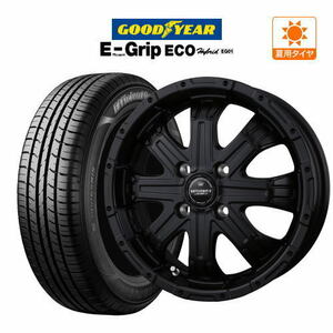 サマータイヤ ホイール 4本セット ロクサーニ バトルシップ4 グッドイヤー エフィシエント グリップ エコ EG01 165/65R14