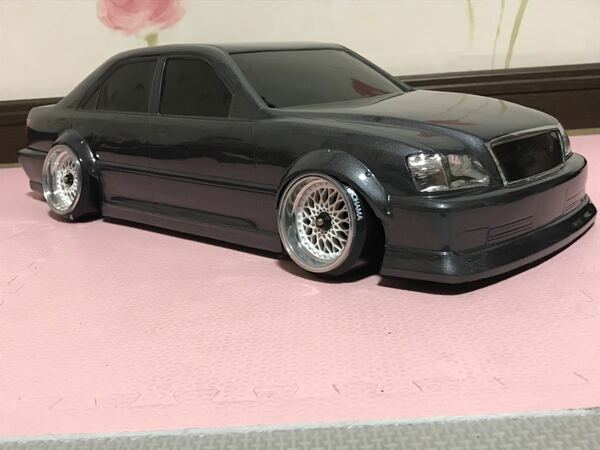 送料無料　1/10 トヨタ クラウン JZS171 たにぐち自動車 ドリフト ラジコンボディ TOYOTA CROWN RC BODY DRIFT VIPCAR ハイパークラウン