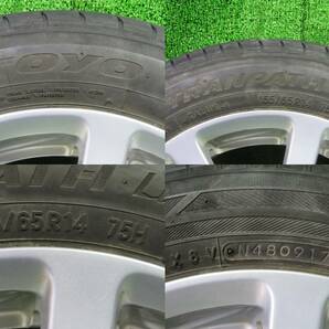 2017年 ダイハツ 純正 タント ムーブ 14インチ 4.5J +45 PCD100 4H TOYO TRANPATH LUK 155/65R14 75H A292Aの画像6