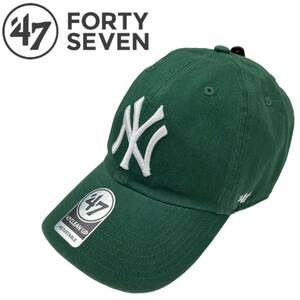 フォーティセブン ブランド キャップ 帽子 RGW17GWS ヤンキース NY クリーンナップ ダークグリーン 47BRAND YANKEES CLEAN UP 新品