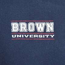 【送料無料】 90s チャンピオン USA製 ブラウン大学 ロングスリーブTシャツ ヴィンテージ ネイビー ロンT BROWN UNIVERSITY M 古着 @BD0001_画像4