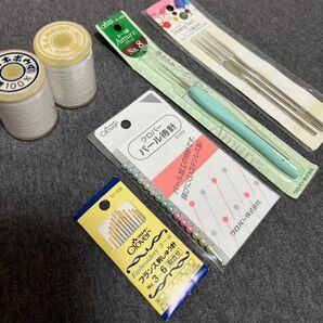 【クロバー・カネボウ】新品セット 手芸用品　 ミシン糸　まち針　刺繍針　レース針
