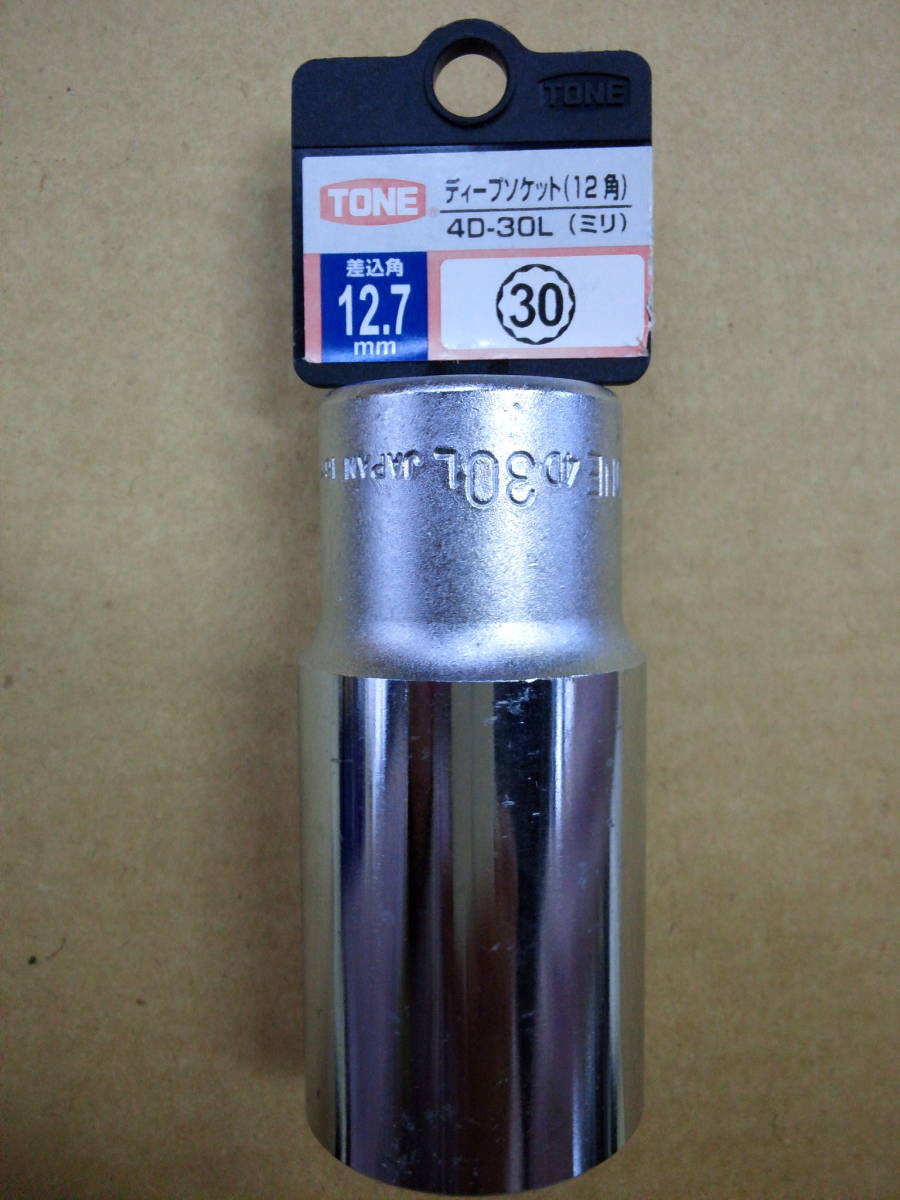 TONE тон глубокая головка 12 угол 4D-30L 12.7mm 30 сделано в Японии новый товар 