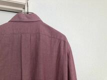 【送料込み】MADE IN ITALY イタリア製赤系ギンガムチェックコットンシャツsize M_画像5