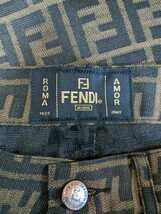 ●送料無料★FENDI　フェンディ　JEANS　ジーンズ　柄パンツ　ボトムス　レディース　総柄　イタリア製_画像7