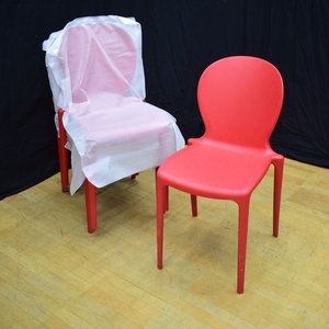 * unused *SOFTLINE soft line *MUSAm-sa* Italy * start  King chair chair chair chair 4 legs set red red designer's 