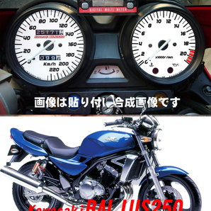 【Bネコポス送料込】カワサキZRX250（バリオス21000ｒｐｍ）通常メーターツール（透過加工なし）