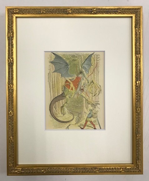 【特価】 ≪ ジョン テニエル ≫ アンティークオリジナル木版画 鏡の国のアリス ⅩⅩⅥ 1899年 SIR JOHN TENNIEL