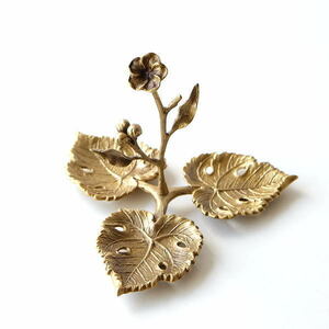  accessory stand tree tree. branch flower antique stylish earrings ring earrings storage brass. jewelry stand flower 