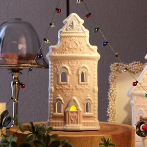 クリスマス Xmas キャンドルホルダー おしゃれ かわいい LEDキャンドル付き キャンディーハウス スモール 送料無料(一部地域除く) hal1407