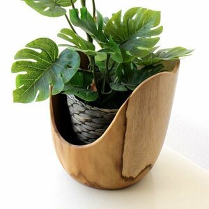  pot cover stylish cheeks material wooden natural tree natural cheeks wood flower pot free shipping ( one part region excepting ) ras9386