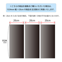 【1524mm幅×20cm】 ３M カーラッピングフィルム マットディープブラック (2080-M22)_画像2