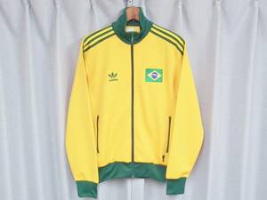 ★希少美品 adidas アディダス トラックトップ サッカー ブラジル 代表 クラシック ジャージ 復刻 2006 ドイツ ワールドカップ 記念 モデル