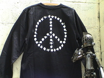 Mr.Men&little Miss[★　L/STシャツ新L BK T-9[peace mark] #[SALE_画像2