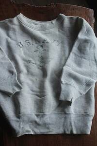 Vintage 50's*/ sweatshirt S auto mi-ru*U.S.NAVY PETERS JR.