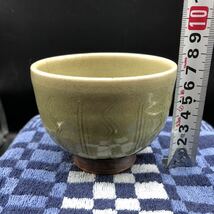 茶碗　夢楽窯　茶道具 陶磁器　和食器　アンティークH6(P1-4)_画像7