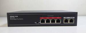 KN3429 【中古】SECUPOE SPOE0402BN 6-port(4FE＋2FE) Fast Ethernet POE Switch
