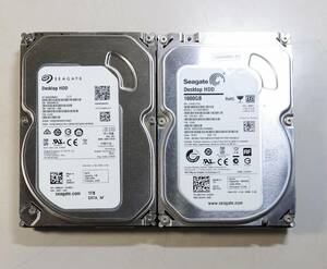 KN3468 【中古品】2個セット Seagate ST1000DM003 HDD 1TB