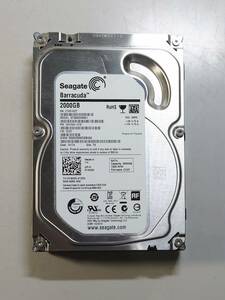 KN3413 【中古品】Seagate ST2000DM001 (使用時間/1177時間) HDD 2TB 