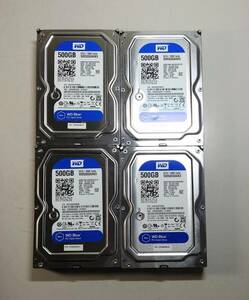 KN3374 【中古品】4個セット Western Digital WD5000AAKX HDD 500GB