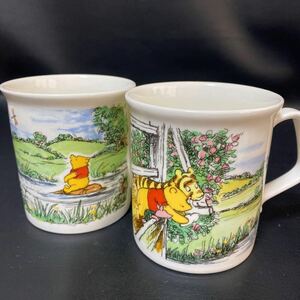 Royal Doulton WINNlE THE POOH ロイヤルドルトンディズニープーさんマグカップ 2点 プーさんマグカップ 未使用保管品くまのプーさん