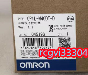 新品 OMRON オムロンプログラマブルコントローラ CP1L-M40DT-D 　保証６ヶ月　