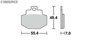 キタコ KITACO SBSブレーキパッド E166 777-0166000