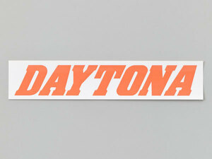 デイトナ DAYTONA 「DAYTONA」 ステッカー 角ステッカー 白/オレンジ（文字） 250mm×50mm 21265