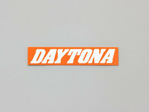 デイトナ DAYTONA 「DAYTONA」 ステッカー 角ステッカー オレンジ/白（文字） 80mm×16mm 21262