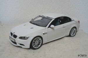 京商 BMW M3 カブリオレ 1/18 ミニカー 難あり 白 3シリーズ