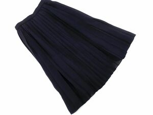  cat pohs OK NATURAL BEAUTY BASIC Natural Beauty Basic pleated skirt sizeXS/ navy blue #* * dca3 lady's 