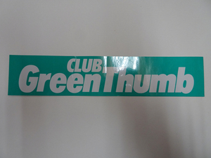 CULB Green Thumb クラブグリーンサム ロゴ ステッカー 19.5cm×4.1cm 定形外84円