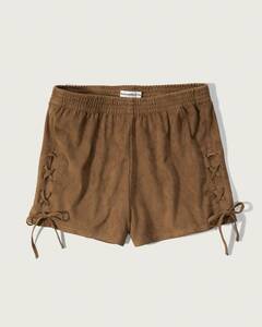 Abercrombie & Fitch レディース ショートパンツ FAUX SUEDE SOFT SHORT フェイクスエード サイズ XS