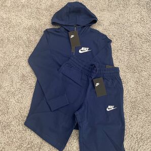 [新品] NIKE ナイキ キッズ パーカー ハーフパンツ セットアップ 150(M) 上下セット