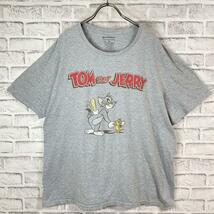 TOM and JERRY トムとジェリー キャラクター Tシャツ 半袖 輸入品 春服 夏服 海外古着 アニメキャラ ゆったり ゆるだぼ 猫 ネズミ テレビ_画像2