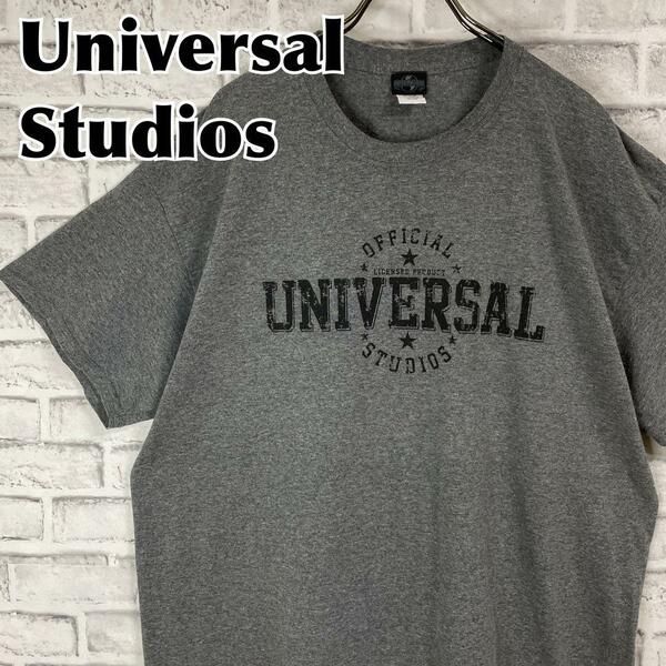 Universal Studios ユニバーサルスタジオ センターロゴ オフィシャル ユニバ Tシャツ 半袖 輸入品 春服 夏服 海外古着 ゆったり 会社