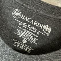 BACARDI バカルディ センターロゴ 両面デザイン Tシャツ 半袖 輸入品 春服 夏服 海外古着 会社 企業 酒 ラム ゆったり こうもり_画像3