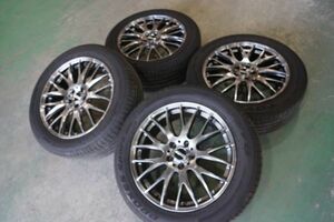 O 送料無料 極上美品 レイズ ホムラ 2×9 プラス 19 5H108 7.5J+48 バリ山 TOYO 235/55R19 ボルボ XC60 XC90 レンジローバー イヴォーク