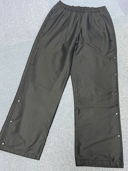 ウォームアップパンツ フルオーブン サイズLL(XL) 内フリース ブラック あったかいです