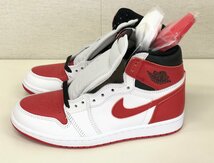 ★新品未使用★送料無料■NIKE/ナイキ■AIR JORDAN/エアジョーダン1 Heritage 25cm WHITE/UNIVERSITY RED-BLACK★埼玉発送★ゆ_画像7