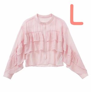 フリル ロマンティック ブラウス treat ザラ　ピンク ZARA epine