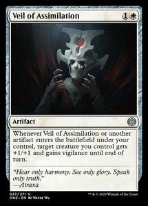 MTG ■白/英語版■ 《同化のヴェール/Veil of Assimilation》★FOIL★ ファイレクシア：完全なる統一 ONE