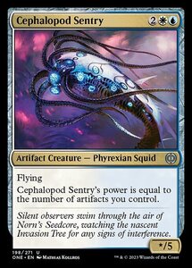 MTG ■金/英語版■ 《頭足類の歩哨/Cephalopod Sentry》ファイレクシア：完全なる統一 ONE