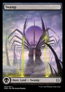 MTG ■土地/英語版■ 《沼/Swamp》ファイレクシア：完全なる統一 ONE