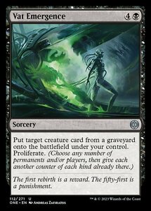 MTG ■黒/英語版■ 《槽の出現/Vat Emergence》ファイレクシア：完全なる統一 ONE